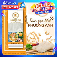Bún Khô Phương Anh - Bún Phở Gạo Khô Xuất Khẩu Đạt Top 50 “Thương Hiệu Vàng Chất Lượng Quốc Tế”, Sợi Bún Dai Ngon Tự Nhiên Được Làm 100% Từ Gạo, Sản Phẩm Truyền Thống Đến Từ Làng Nghề Bình Định (Gói 350gram)