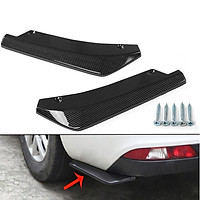 2 Pieces Rear Bumper Corner Side Splitters Lips for Most Car Auto