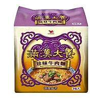 Mì ăn liền thịt bò trân châu Đài Loan Man Han Feast (3 gói)