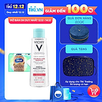 Bộ nước tẩy trang dành cho da nhạy cảm VICHY Mineral Micellar Water Sensitive 200ml