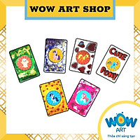 Hộp thủ công thẻ luyện trí nhớ WOW ART kit 6, bé 5+, giúp bé rèn luyện khả năng ghi nhớ, óc quan sát và tư duy phản xạ