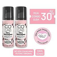 Dầu Gội Khô Colab Mini Original (Anh Quốc) | Dưỡng Tóc Mềm Mượt, Tóc Sạch Bồng Bềnh - Vào Nếp Sau 5 Giây (50ml)