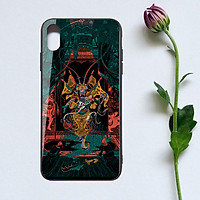 Ốp Lưng Kính Cường Lực - Viền Dẻo - Giành Cho Dòng Iphone - Phong Cách Á Đông - AD019