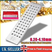 Tungsten Carbide Steel Drawplates 52 Round Holes 0.26 - 4.10mm Wiring Draw Plate
