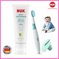BỘ BÀN CHẢI VÀ KEM ĐÁNH RĂNG NUK CHO BÉ 3-36 THÁNG TẶNG 2 ZIPER 12CM