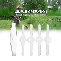 Set 5 Lưỡi Cắt Cỏ Kèm 1 Lưỡi Dao Nhựa Lưỡi Kim Loại Thay Thế Cho Máy Cắt Cỏ Sân Vườn 21v