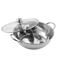 Nồi Lẩu 2 Ngăn Inox Cỡ Lớn