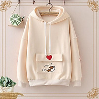 ÁO KHOÁC HOODIE CHUI CỔ NỮ CÓ NÓN FORM RỘNG CHÂT NỈ CỰC ĐẸP MẪU MỚI SIÊU HOT THỜI TRANG CAO CẤP SU0033