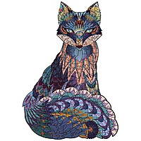 Bộ xếp hình gỗ đồ chơi puzzle ghép hình con vật, bộ xếp hình trí tuệ, quà tặng bạn bè - Con cáo