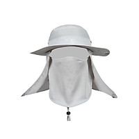 Mũ chống nắng nam vành to kèm bịt mặt chống tia uv - Hàng chính hãng