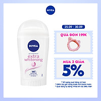 Sáp Ngăn Mùi NIVEA Extra Whitening Trắng Mịn Mờ Vết Thâm (40ml) - 82896