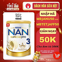 Sản phẩm dinh dưỡng công thức Nestlé NAN SUPREME 3 lon 800g (CÔNG THỨC BỔ SUNG 2HM-O)