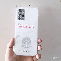 Ốp lưng dẻo trong TPU loại tốt, bảo vệ camera dành cho Samsung A52, Samsung A72