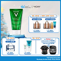 Sữa Rửa Mặt Tạo Bọt Từ Đất Sét Và Đá Khoáng Núi Lửa Giúp Làm Sạch Và Kiểm Soát Dầu Hiệu Quả Vichy Normaderm Phytosolution Vocanic Mattifying Cleansing Cream 125ml