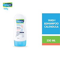 Sữa tắm gội Cetaphil Baby Wash&Shampoo với dưỡng chất hữu cơ từ hoa cúc Calendula 230ml