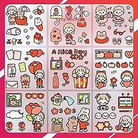 Sticker cute trang trí bình nước, Hình dán dễ dàng sử dụng được ở mọi nước của Vyvy sticker