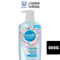 Dầu Gội 650Gr Sunsilk Dưỡng Ngăn Gãy Rụng Dành Cho Tóc Gãy Rụng Dưỡng Chất Thiên Nhiên Nước Dừa & Hoa Mẫu Đơn Giúp Tóc Suôn Mềm Sống Động & Bung Tỏa Hương Thiên Nhiên