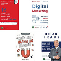Combo 4 Cuốn Sách : 16 Chiến Lược Kinh Doanh Thay Đổi Cuộc Đời + Nguyên Tắc Kinh Doanh Của Brian Tracy + Digital Marketing - Kế Hoạch 7 Bước Để Thu Hút Khách Hàng + Chiến Lược Marketing Hoàn Hảo