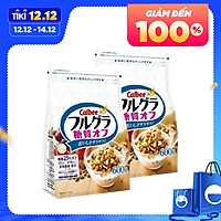 Combo 2 gói Ngũ cốc Calbee gói trắng 600gr (Giảm 25% đường)
