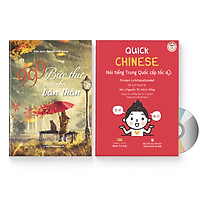 Combo 2 sách: Quick Chinese – Nói tiếng Trung Quốc cấp tốc (Có Audio, CD nghe) + 999 Bức thư viết cho bản thân 2018 (Trung - Pinyin - Việt) (có Audio nghe) + DVD quà tặng