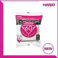 Giấy lọc cà phê Hario 100 cái V60-VCF-01-100W (Size 01, Màu Trắng)