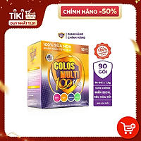 Sữa non Colosmulti 100 Plus hộp 90 gói x 1,5g tăng sức đề kháng, phát triển thể chất cho trẻ