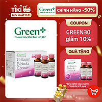 Nước uống đẹp da Collagen Nhật Bản - Collagen Bidanki Green+ 12.000mg Collagen peptide từ cá