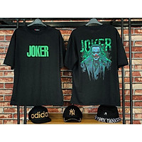 Áo Thun UNISEX Nam Nữ JOKER XANH Tay Lửng From Rộng Giá Rẻ