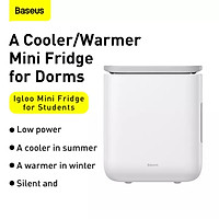 (Hàng chính hãng) Tủ lạnh mini Baseus dung tích 6L, hai chế độ làm lạnh và giữ ấm, dùng trên xe hơi, cho gia đình, văn phòng, ký túc xá,...