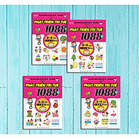 Sách – 1088 Câu đố phát triển trí tuệ (trọn bộ 4 cuốn ) GĐ 3-4 tuổi – Tặng móc khóa 4tech