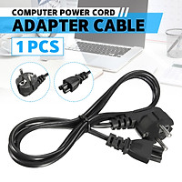 1.2M EU Plug 3 Prong 2 Pin 250V 10A AC Laptop Computer Power Cord Adapter Cable Black Replacement
