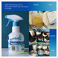 Siêu tẩy dầu mỡ TOMAS tẩy sạch lưới hút mùi, đế xoong nồi, mọi bề mặt bếp từ kính nhà bếp bám dính dầu mỡ chai 500ml
