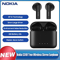 Nokia E3101 True Wireless Stereo Earphones BT 5.1 Headphones with ENC Noise Reduction/13mm Driver/20H Battery Life