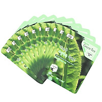 Combo 10 Gói Mặt Nạ Trà Xanh Dưỡng Da và ngừa mụn 3w Clinic Fresh Greentea Mask Sheet 100% Cotton (23ml/Miếng) - Hàn Quốc Chính Hãng