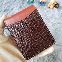 Ví Da Cá Sấu Mini I Ví Da Cá Sấu Nam Khâu Tay Tinh Xảo I Phối Màu Tinh Tế
