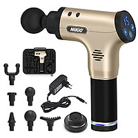 Súng massage cầm tay Nhật Bản Nikio NK-171 - 5 chế độ, 6 tốc độ mát xa - Vàng Gold