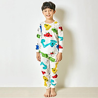 Bộ đồ dài tay mặc nhà cotton giấy cho bé trai U1018- Unifriend Hàn Quốc, Cotton Organic