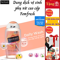 Dung Dịch Vệ Sinh Phụ Nữ Femfresh Daily Intimate Wash 250ml, kháng khuẩn, làm sạch, khử mùi, tạo hương thơm mát cả ngày