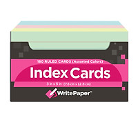 KAISA four-color American index card Index Cards Category tags office card paper notes card card