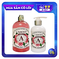 Combo Chăm Sóc Da L'amont En Provence Rose Sữa Tắm (500ml) + Sữa Dưỡng Thể (250ml)