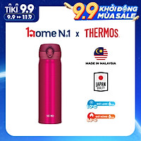 Bình giữ nhiệt Nhật Bản inox Thermos nút bấm 500ml JNL 502 SBR (JNL - 500/2) - Hàng chính hãng