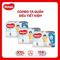 Combo 3 Gói Tã Quần Huggies Dry Gói Đại XXL38 (38 Miếng) - Bao Bì Mới