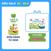 Dinh dưỡng 100% Trái cây nghiền Organic HiPPiS Lê, Táo