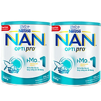 Combo 2 Lon Sữa Bột Nestlé NAN OPTIPRO 1 HMO Lon 900g