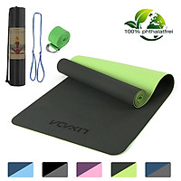 72x24IN Non-slip Yoga Mat TPE Eco Friendly Fitness Pilates Gymnastics Mat Gift Carrying Strap and Storage Bag