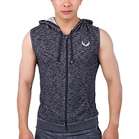 Áo Khoác Sát Nách Tập Gym Nam Unique Apparel AKSNA - Xám Lông Chuột