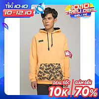 Áo hoodie nam BOO nỉ có mũ dáng loose túi chéo in logo Marvel