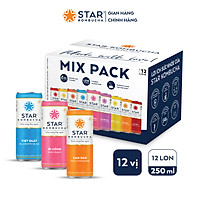 Thùng 12 lon STAR KOMBUCHA All-in-One (250ml/lon)