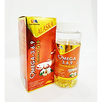 VIÊN UỐNG DẦU CÁ ALASKA OMEGA 3,6,9 TỎI COENZYM Q10 - TỐT CHO MẮT, TIM, NÃO, ĐẸP DA, HẠ CHOLESTEROL - OMEGA 369 - LỌ 100 VIÊN