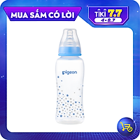 Bình sữa cổ hẹp PP Streamline hình ngôi sao hồng/xanh Pigeon 250ml (M)
